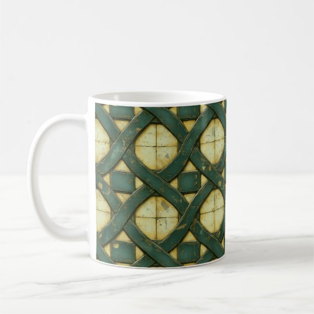 Caneca De Café Stone Celtic Weave (Esquerda)