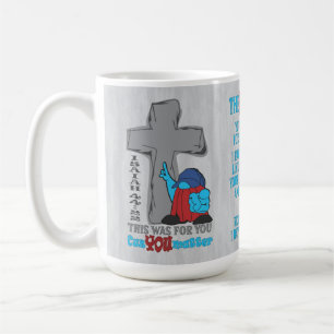 Caneca De Café Stone Cross Porque Você Importa Isaiah 44:22 T-Shi
