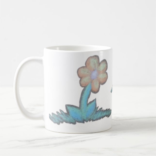 Caneca De Café Stone Flower Love (Esquerda)