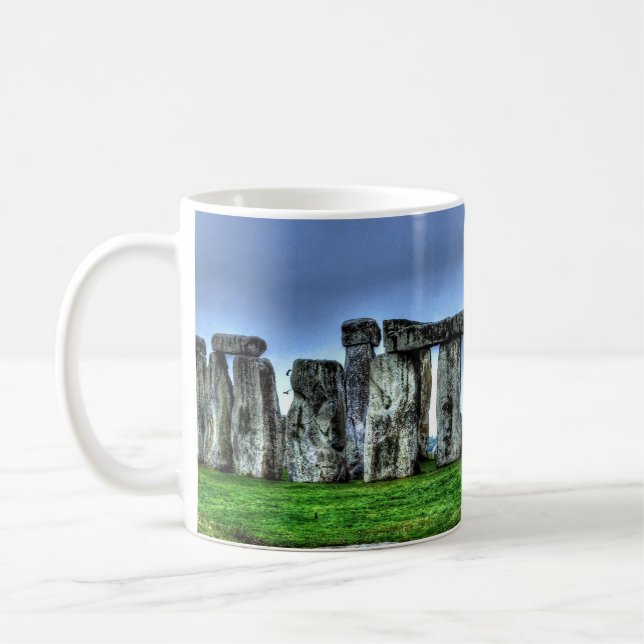 Caneca De Café Stonehenge Celtic Standstone Stones na Grã-Bretanh (Esquerda)