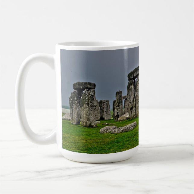 Caneca De Café Stonehenge Celtic Standstone Stones na Grã-Bretanh (Esquerda)