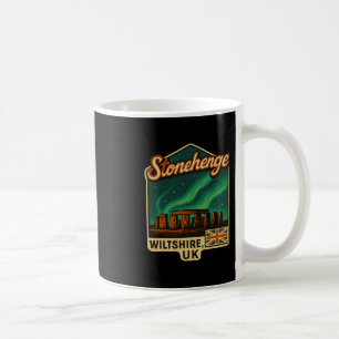 Caneca De Café Stonehenge Wiltshire Reino Unido Aurora Boreal Lem