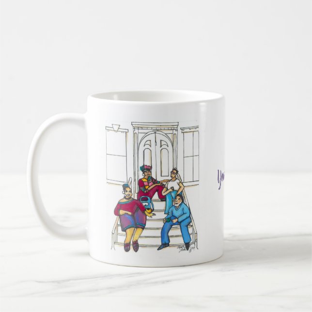 Caneca De Café Stories Mug (Branco, 11 oz) (Esquerda)
