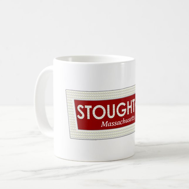 Caneca De Café Stoughton Massachusetts Memories Mug (Frente Esquerda)