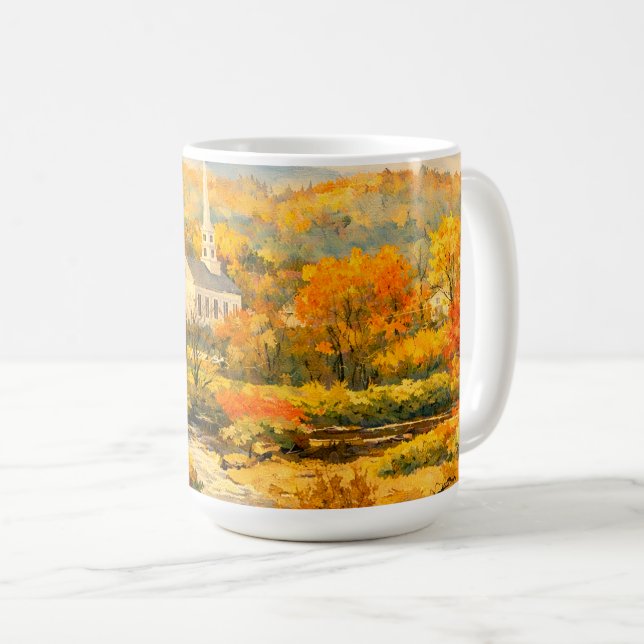 Caneca De Café Stowe Vermont Mug (Frente Esquerda)