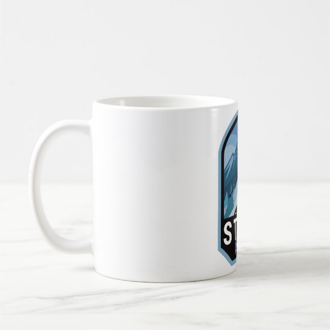 Caneca De Café Stowe Vermont Ski Mountain (Esquerda)