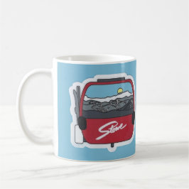 Caneca De Café Stowe VT Skiing Mug