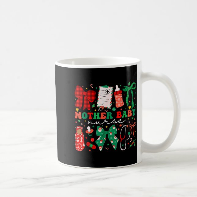Caneca De Café Stpartum Xmas Coquette Mother Baby Nurse Christmas (Direita)