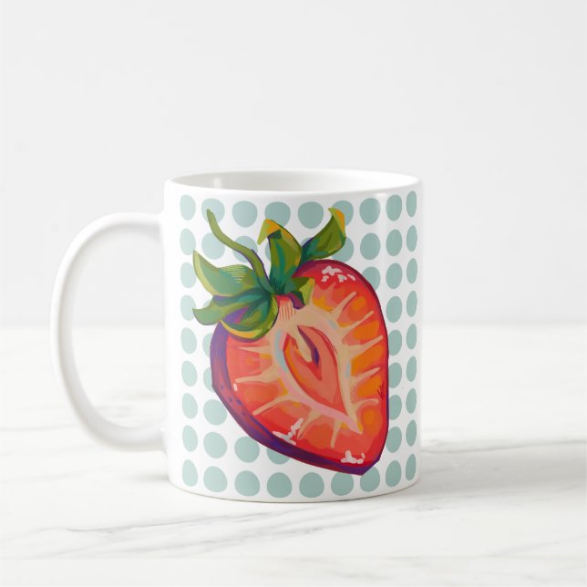 Caneca De Café Strawberry  (Esquerda)