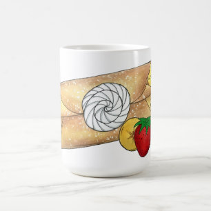 Caneca De Café Strawberry Banana Crêpe Pancake Comida Francesa Cr