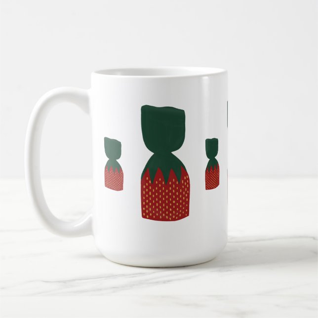 Caneca De Café Strawberry Bon Bons Candies (Esquerda)