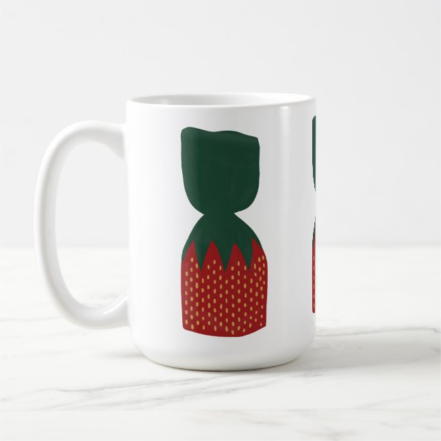 Caneca De Café Strawberry Bon Bons Candies (Esquerda)
