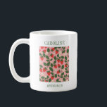 Caneca De Café Strawberry Bridesmaid Gift Vintage<br><div class="desc">Celebre sua festa noiva em estilo com esta charmosa caneca personalizada de madrinha! Apresentando um delicioso design de morango, emoldurado com folhas verdes e delicadas flores brancas, esta caneca adiciona um toque brilhante e elegante. Personalize-o com o nome da sua dama de honra, por um cuidado cuidadoso que eles irão...</div>