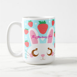 Caneca De Café Strawberry Bunny