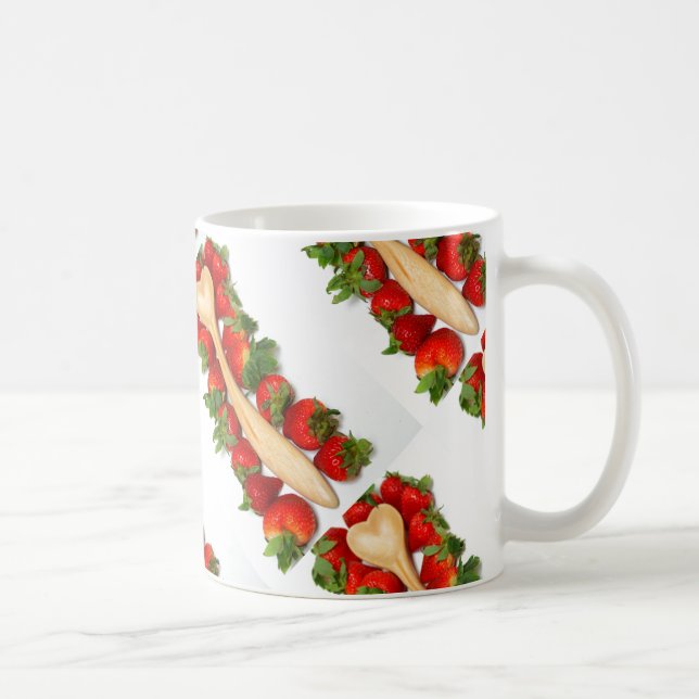 Caneca De Café Strawberry Heart Spoons (Direita)