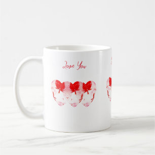 Caneca De Café Strawberry Hearts