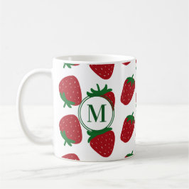 Caneca De Café Strawberry Patten