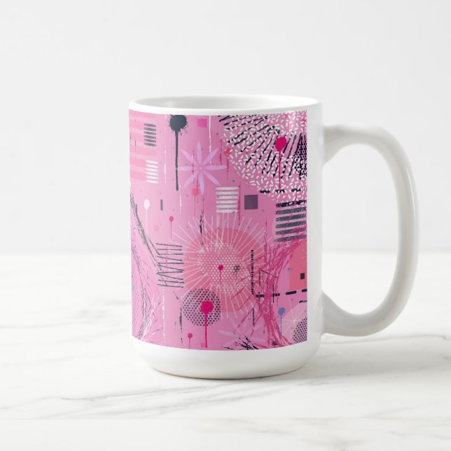 Caneca De Café Strawberry Sundae Abstract Art  (Direita)