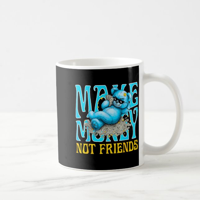 Caneca De Café Streetwear Retro Matching Gamma Blue Funny Make Mo (Direita)