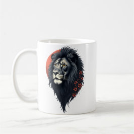 Caneca De Café Strength and delicacy united, a black lion