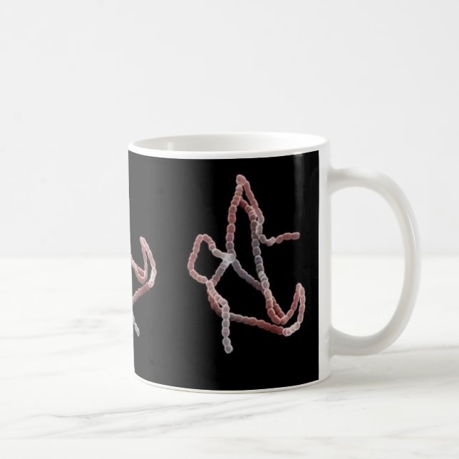 Caneca de café - Streptococcus (pastel no preto) (Direita)