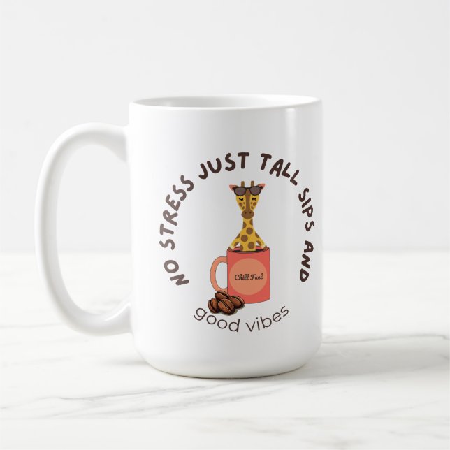 Caneca De Café “Stretch out, sip slow, stress less.” (Esquerda)