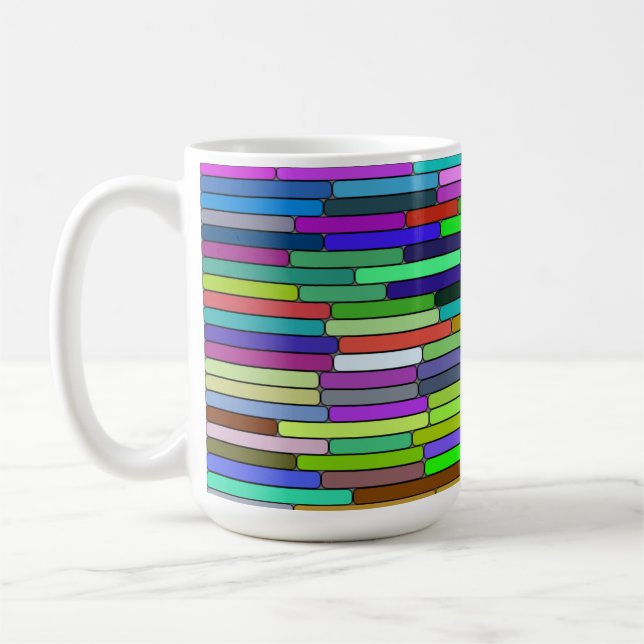 Caneca De Café Stripes 15oz (Esquerda)