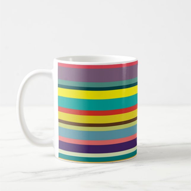 Caneca De Café Stripes Horizontais (Esquerda)