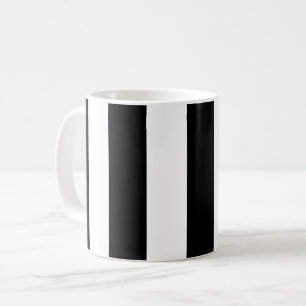 Caneca De Café Stripes Negras e Brancas, Padrões Strike, Linhas