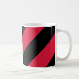 Caneca De Café Stripes Vermelhas e Pretas