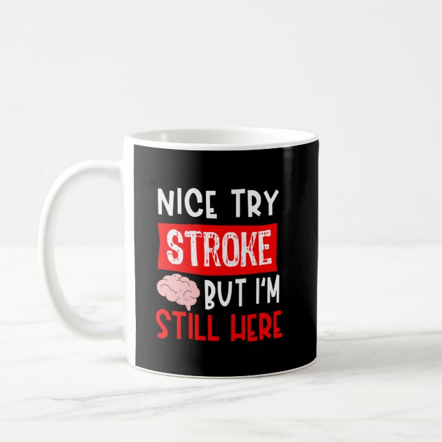 Caneca De Café Stroke Survivor Recovery Gift (Esquerda)