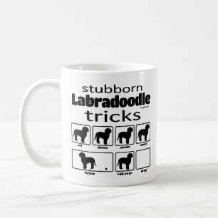 Caneca De Café Stubborn Labradoodle Tricks