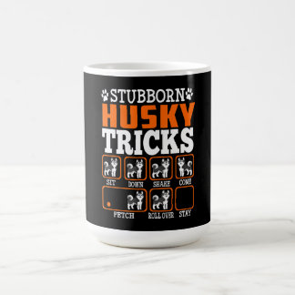 Caneca De Café Stubborn Siberian Husky Traz Presente Engraçado