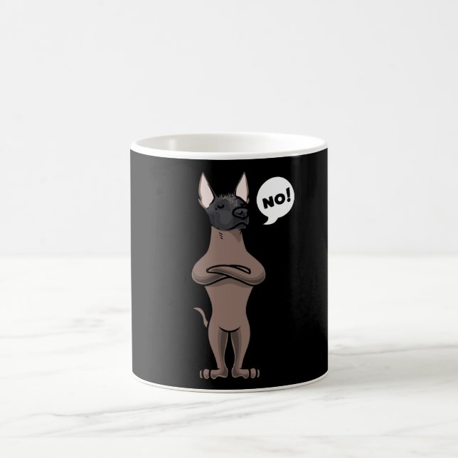 Caneca De Café Stubborn Xoloitzcuintle Cachorro engraçado (Centro)
