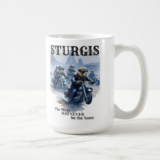 Caneca De Café Sturgis Funny Prairie Dog Biker Gang Western Humor