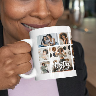Caneca De Café Stylish Besties 15 Photo Collage