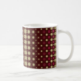 Caneca De Café Stylish Maroon Geometric Coffee Mug