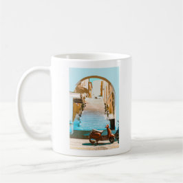Caneca De Café Stylized Summer Coastal Staircase Architecture