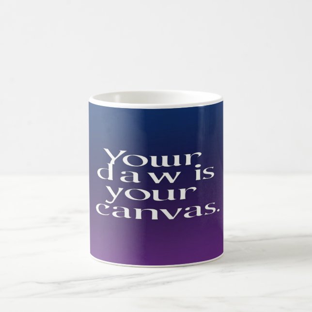 Caneca De Café Sua DAW é Sua Tela (Centro)