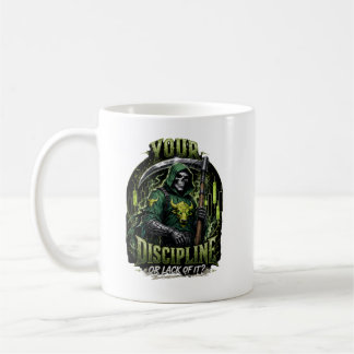 Caneca De Café Sua Disciplina ou a Falta Dela Ceifador Sombrio
