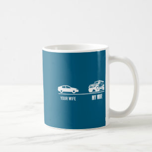Caneca De Café Sua esposa-minha esposa entusiasta de veículos 4x4