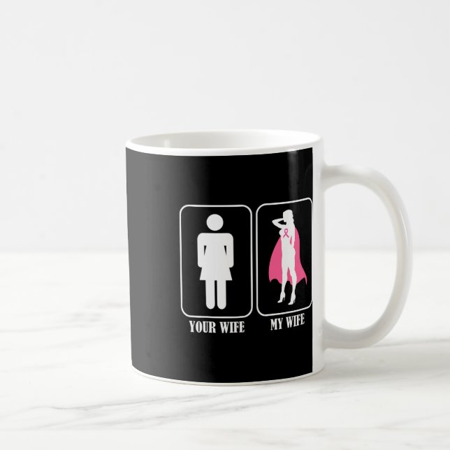 Caneca De Café Sua Esposa, Minha Esposa, Marido, Cancer De Consci (Direita)