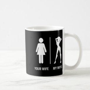 Caneca De Café Sua esposa minha esposa troféu cônjuge para marido