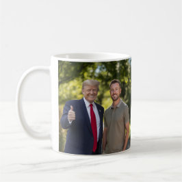 Caneca De Café Sua Foto com o Presidente Donald Trump 2024 Engraç