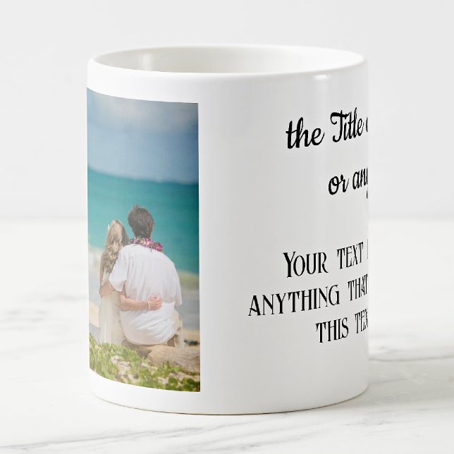 Caneca De Café Sua Foto e Texto 11oz. Clássico (Criador carregado)