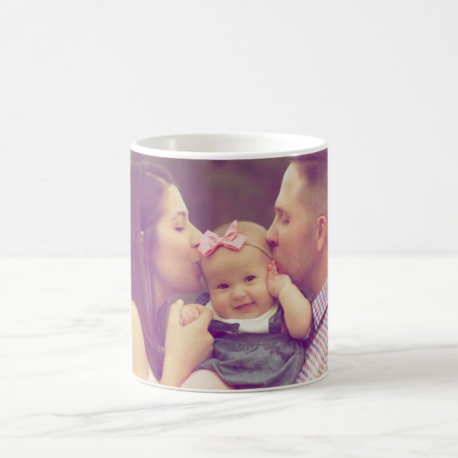 Caneca De Café Sua Foto Personalizada (Centro)