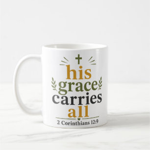Caneca De Café Sua Graça Carrega Todas as Citações das Escrituras
