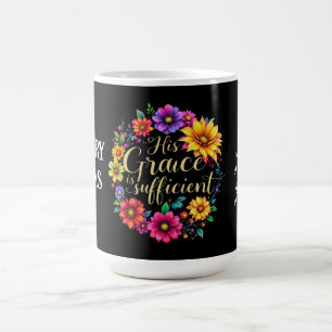 Caneca De Café Sua Graça É Uma Bíblia Inspiradora Suficiente Vers