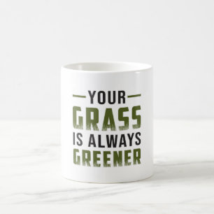 Caneca De Café Sua Grama É Sempre Mais Verde Paisagista Quatro En