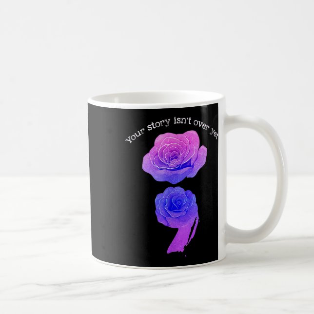Caneca De Café Sua História Não Acabou Ainda Com O Semicol Da Con (Direita)